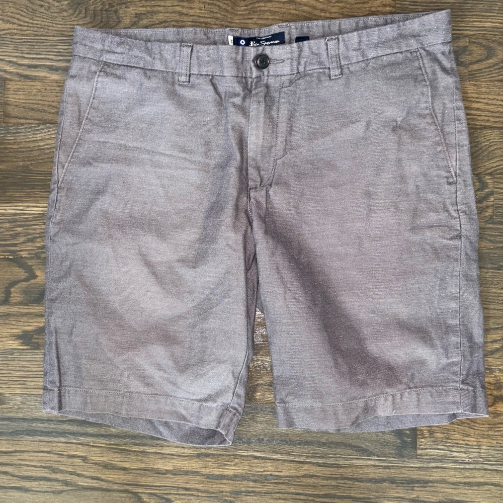 Ben Sherman Men's Tan Flat Front Shorts